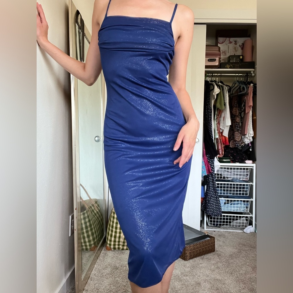 Elegant Blue Evening Dress